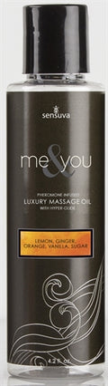 "Me and You Massage Oil - Lemon Ginger Orange Vanilla Sugar - 4.2 Fl. Oz. SEN-VL444"