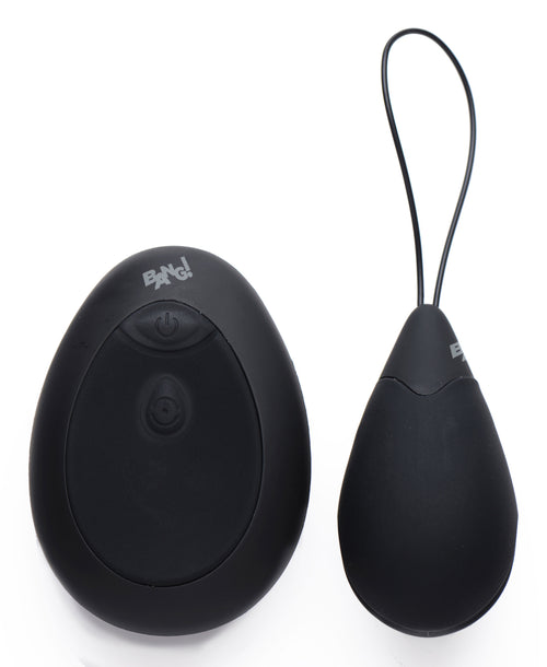 "Bang - 10x Silicone Vibrating Egg - Black BNG-AG462-BLK"
