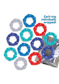 "The 9's - Baller Dozen Beaded - 12 Pc Cock Ring Set IC2698"
