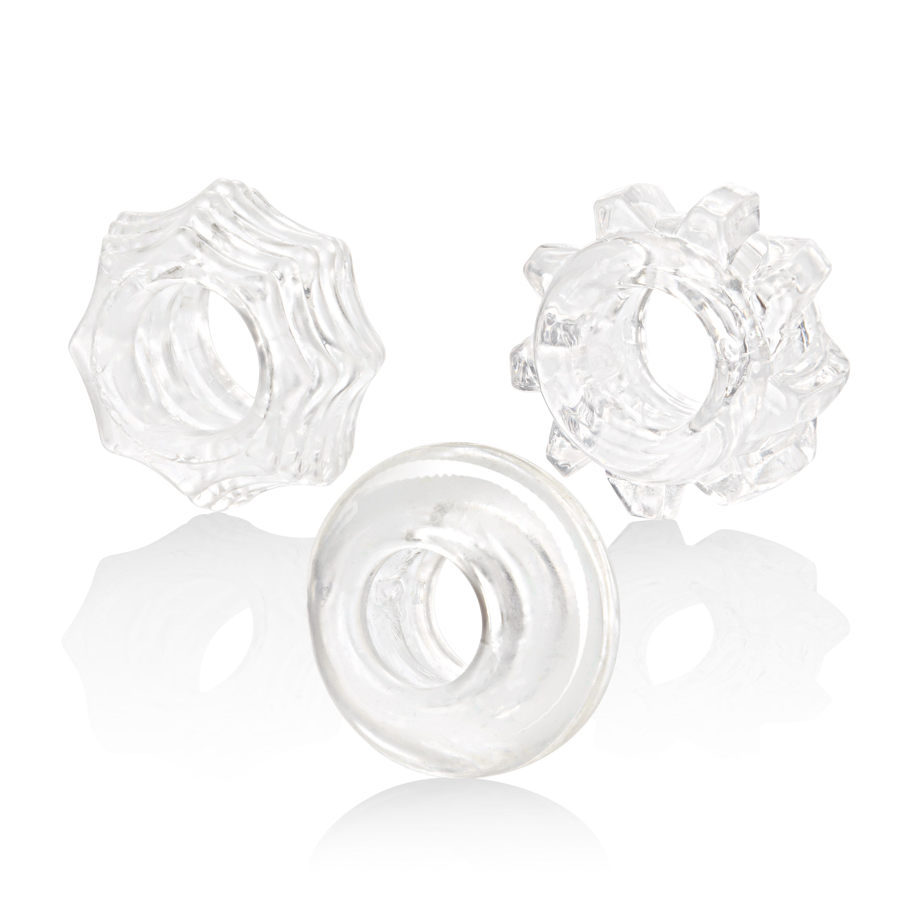 "Reversible Ring Set - Clear SE1433002"