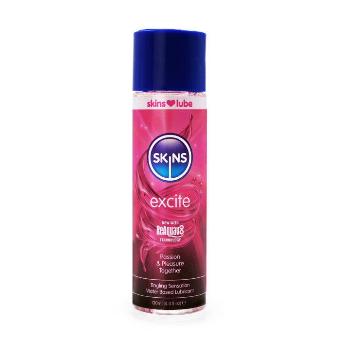 "Skins Excite Tingling Water Based Lubricant 4.4oz CC-SKLUBEX4"