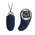 "Mina Vibrating Remote Control Egg - Blue BI-014362W-LED"