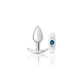 "Silver Anchor Buttplug Kit - Clear Iridescent/teal VB-CC9141"