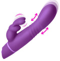 "Thrusting Silicone Rabbit Vibrator - Purple BNG-AH794"