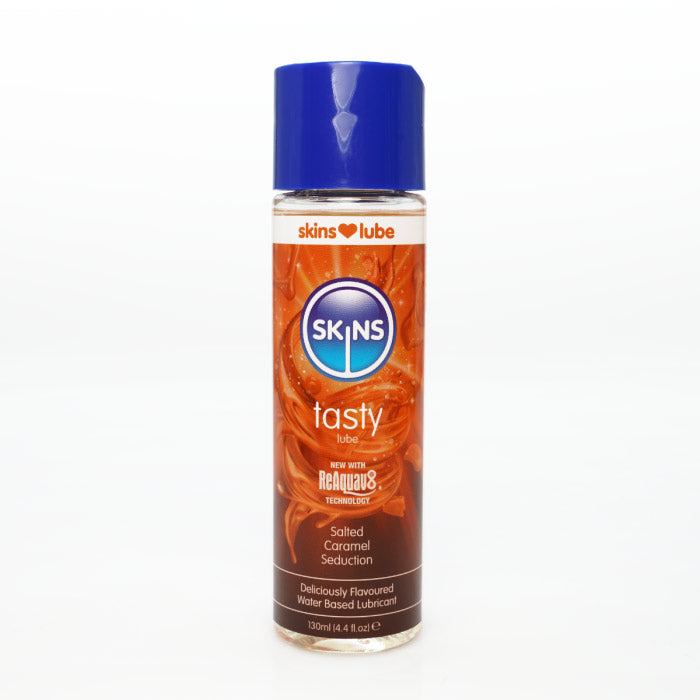 "Skins Salted Caramel Water Based Lubricant 4.4oz CC-SKLUBSC4"