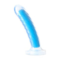 "Neo Elite - Glow in the Dark - Tao - 7 Inch  Silicone Dual Density Dildo - Neon Blue BL-80803"