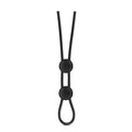 "Stay Hard - Silicone Double Loop Cock Ring - Black BL-32095"