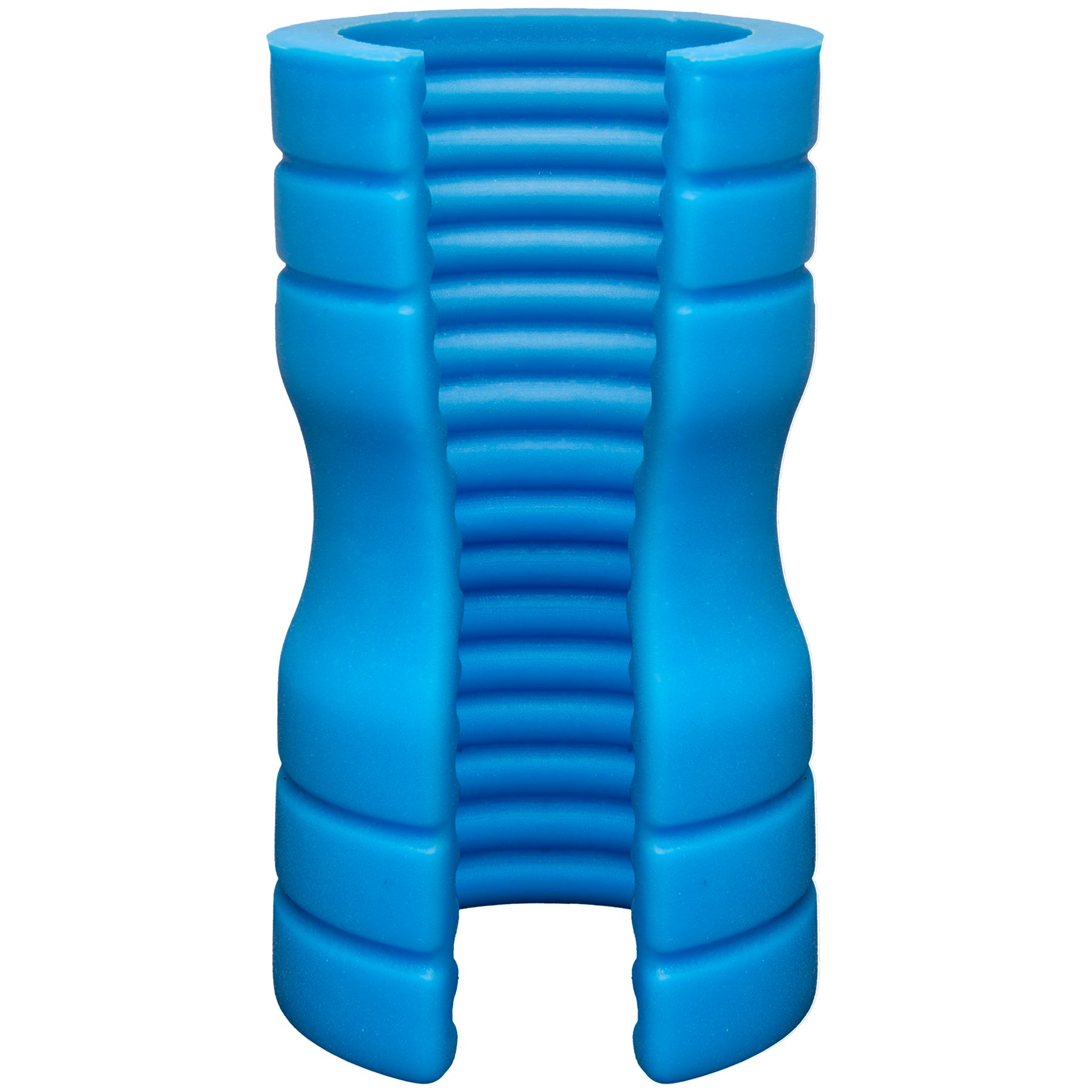 "Optimale  - Truskyn  Silicone Stroker - Ribbed -  Blue DJ0694-02-BX"