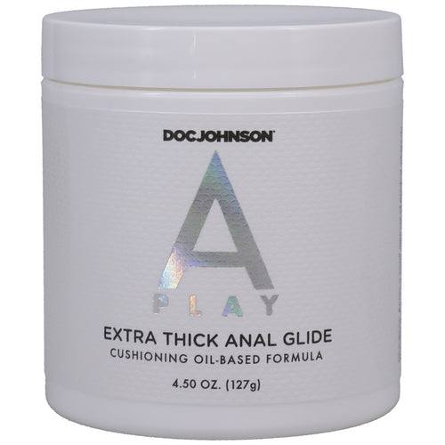"A-Play - Extra Thick Anal Glide - Cushioning Oil-Based Formula - 4.5 Fl. Oz. - Bulk DJ0301-03-BU"