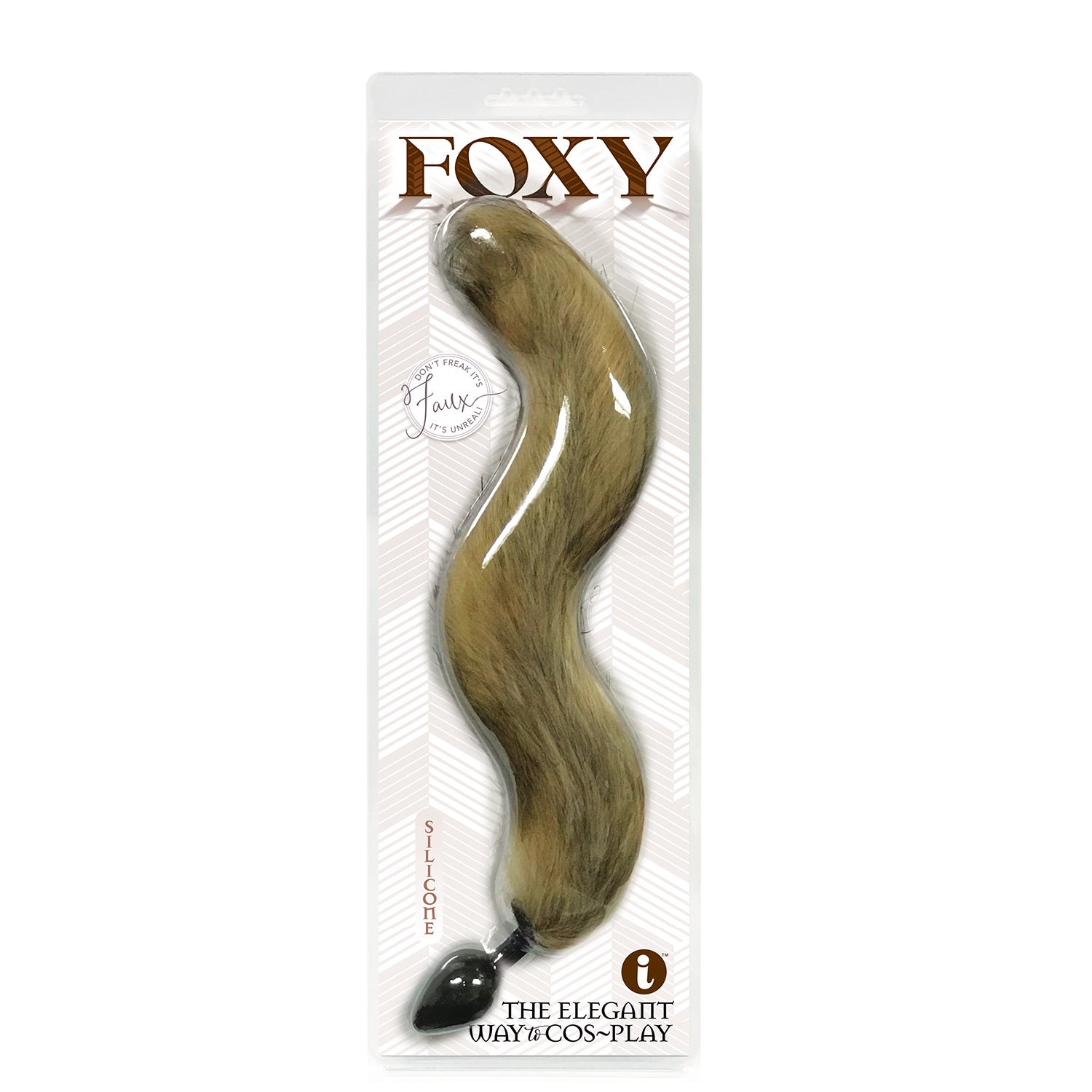 "Foxy Fox Tail Silicone Butt Plug - Gold IC1403"