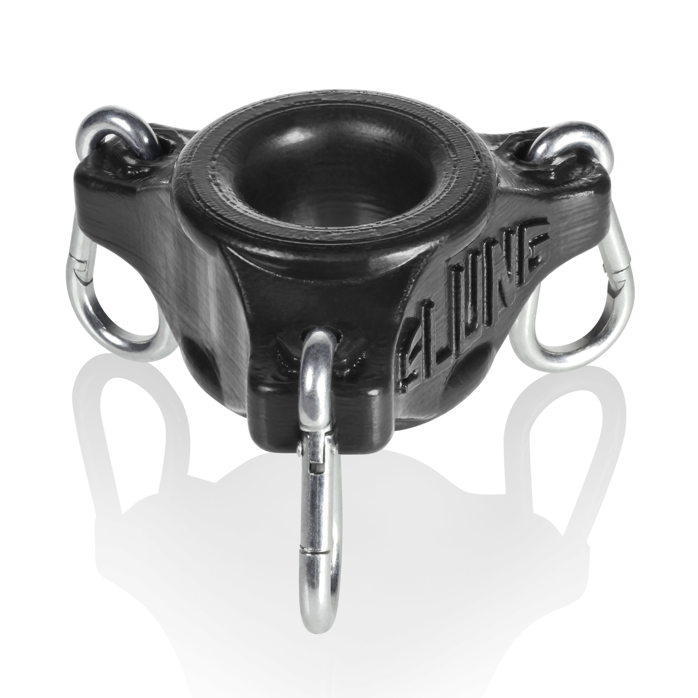 "Slung Stretchy Silicone Weighted Ballstretcher - Black OX-1900-BLK"