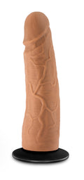 "Lock on - Dynamite - 7 Inch Dildo With Suction Cup Adapter - Mocha BL-51397"