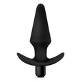 "Anal Adventures Platinum - Silicone Vibrating Plug - Black BL-10595"