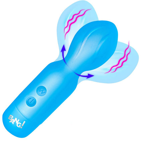 "18x Vibrating Silicone Mini Wand - Blue BNG-AH883-BL"