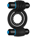 "Optimale Vibrating Double C Ring - Black DJ0690-23"