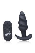 "21x Silicone Swirl Plug With Remote -Black BNG-AG564-BLK"