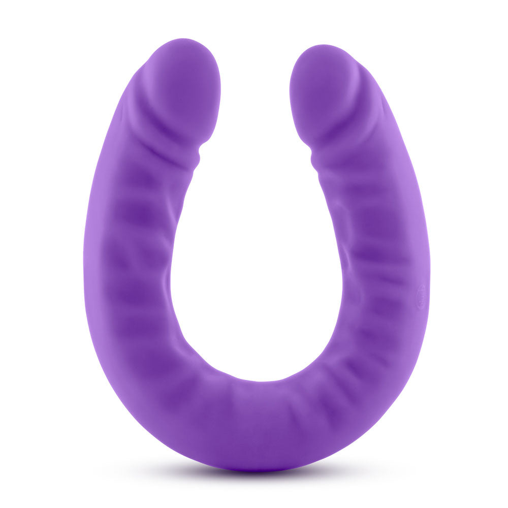 "Ruse - 18 Inch Silicone Slim Double Dong - Purple BL-32291"