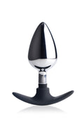 "Dark Invader Metal and Silicone Anal Plug - Large MS-AG343-LG"