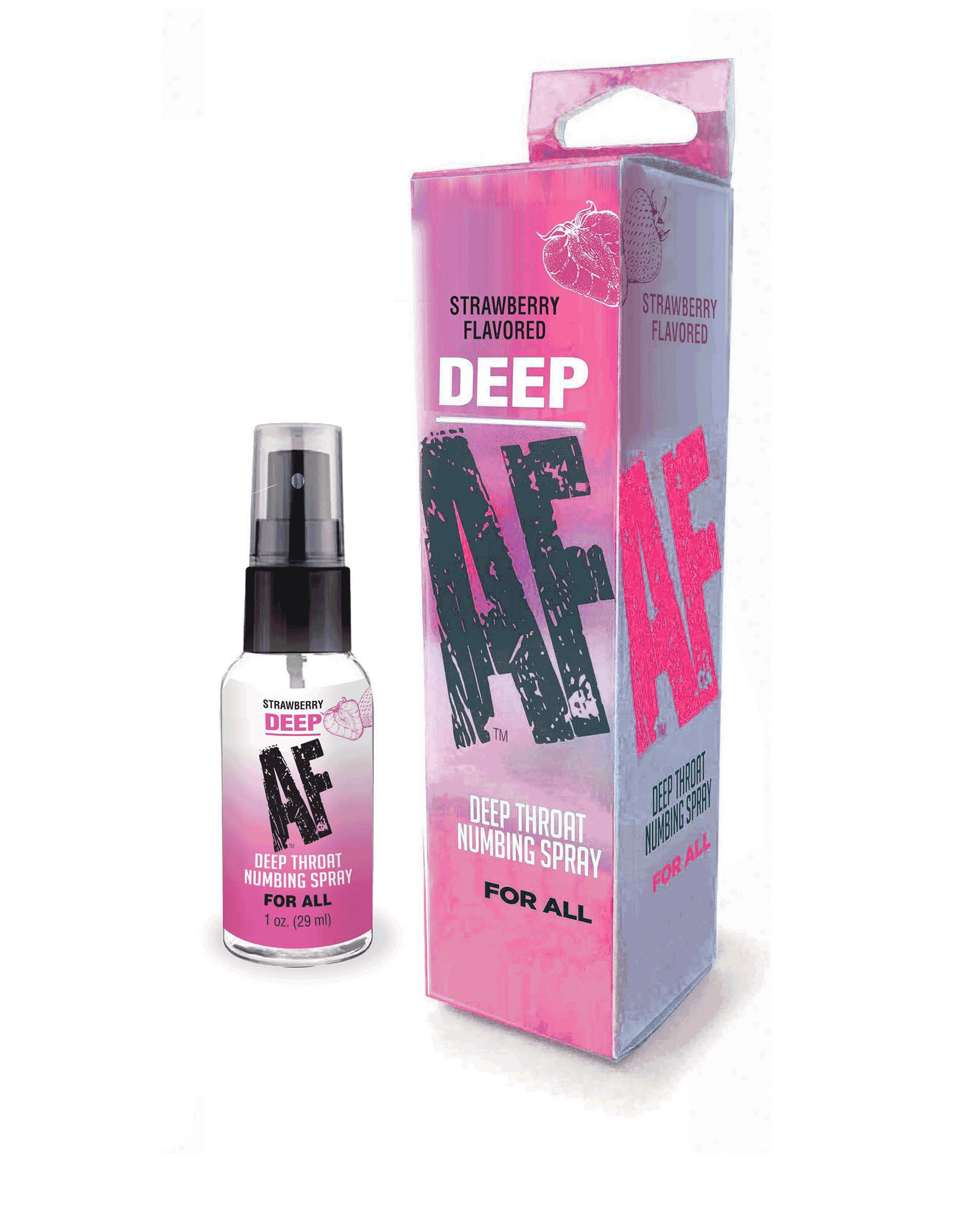"Deep Af Numbing Throat Spray 1 Oz - Strawberry LG-BT615"