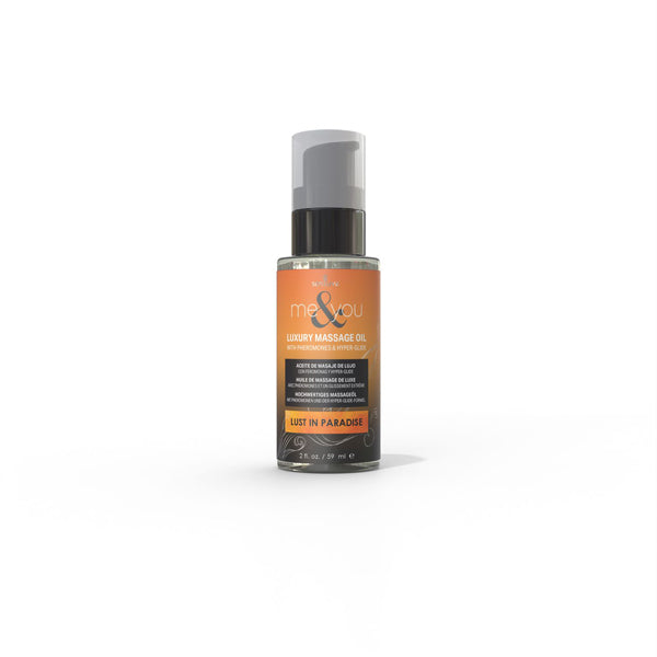 "Me and You Massage Oil Lust in Paradise 2oz Pheromone Infused SEN-VL440"