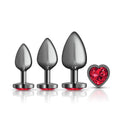 "Red Heart Gem Anal Trainer Kit - Gunmetal VB-CC9152"