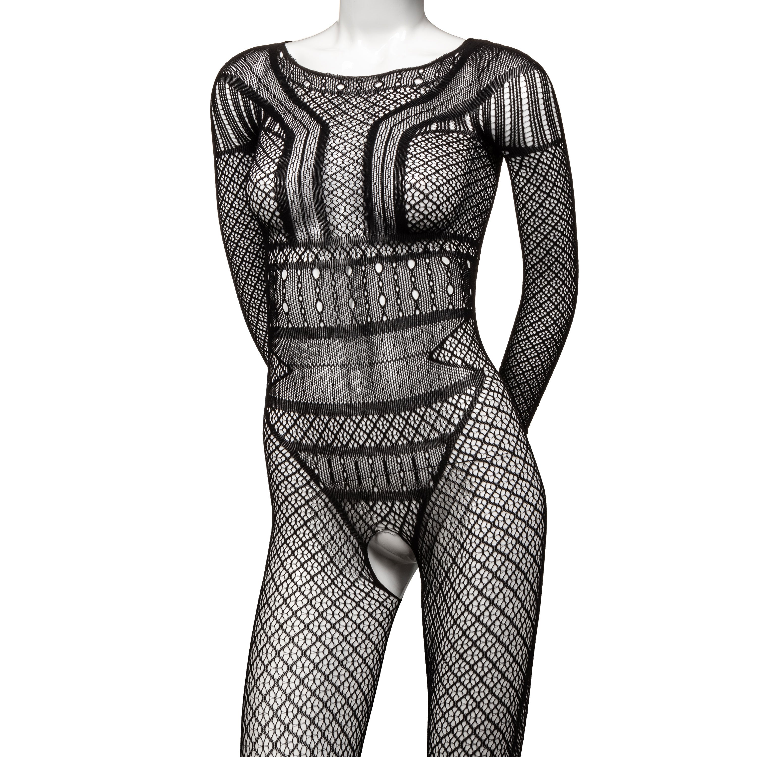 "Scandal Full Length Lace Body Suit - One Size -  Black SE2711843"