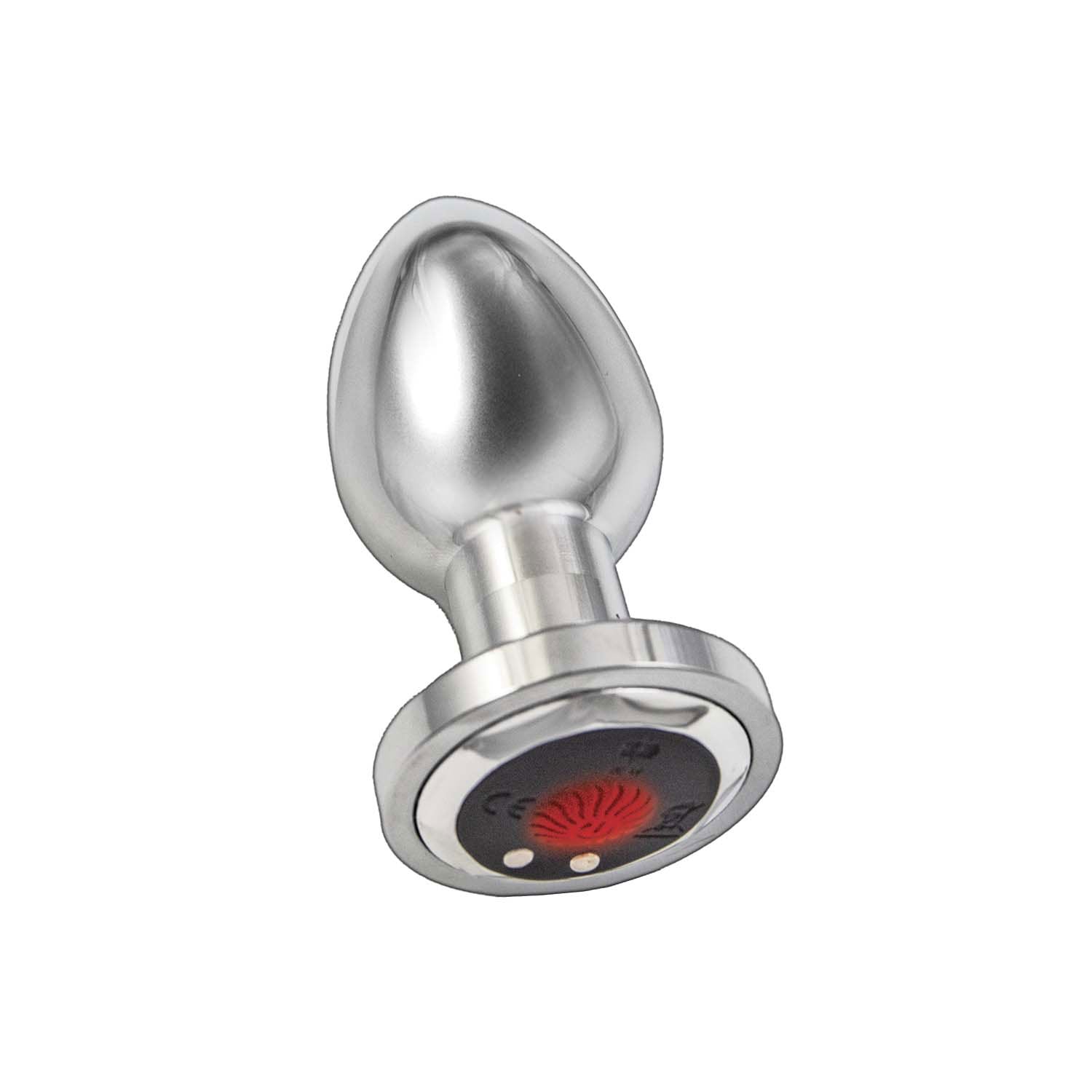 "Ass-Sation Remote Vibrating Metal Plug - Silver NW3069-1"