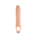 "Performance Plus - 10 Inch Silicone Cock Sheath Penis Extender - Vanilla BL-22593"