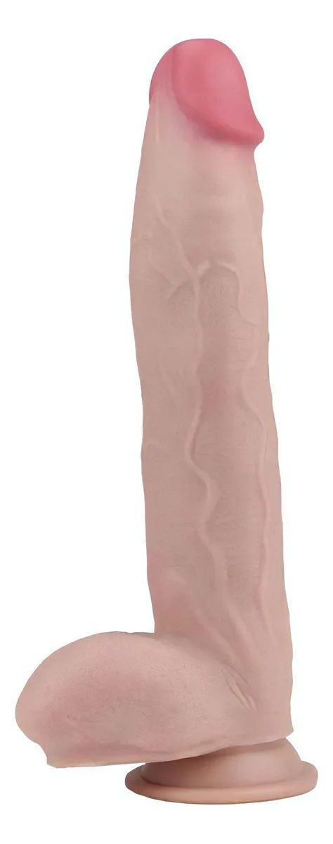 "Real Skin 12 Dual Layer Dildo - Beige VB-GL-3236"