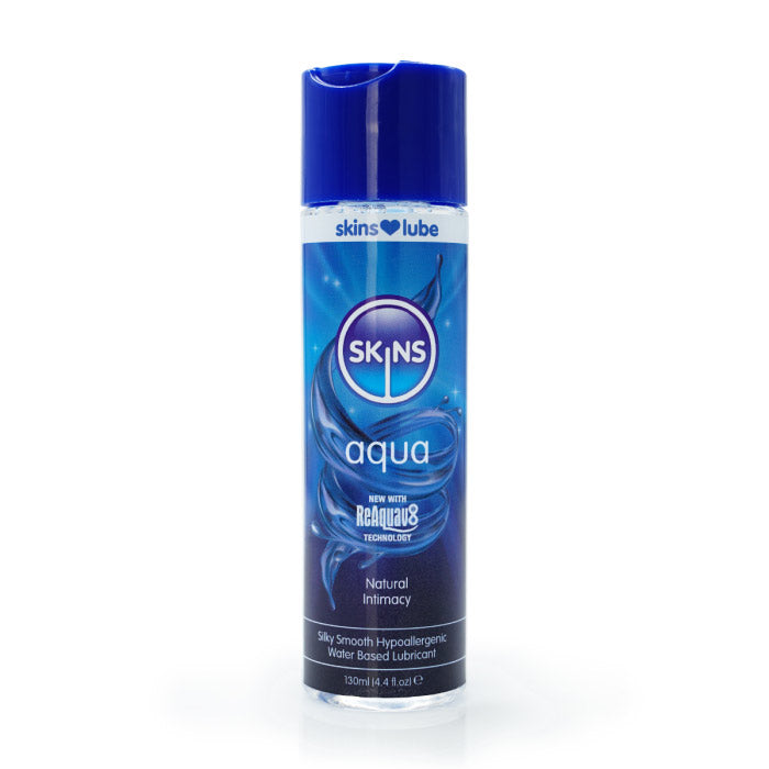 "Skins Aqua Water Based Lubricant 4.4oz CC-SKLUBAQ4"