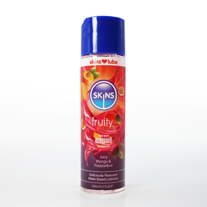 "Skins Mango and Passion Fruit Water Based Lubricant 4.4oz CC-SKLUBMP4"