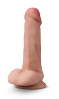 "Dr. Skin Plus - 6 Inch Posable Dildo With Balls - Mocha BL-14907"