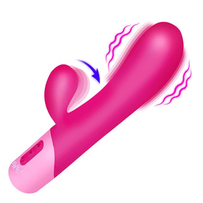 "Clit Tapping Vibrating Rabbit - Pink BNG-AH845"