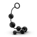 "Anal Adventures - Platinum - Silicone Large Anal Beads - Black BL-11115"