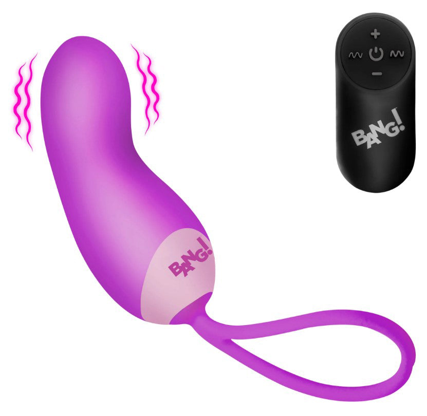"Silicone Mini Vibe With Remote - Purple BNG-AH807-PU"